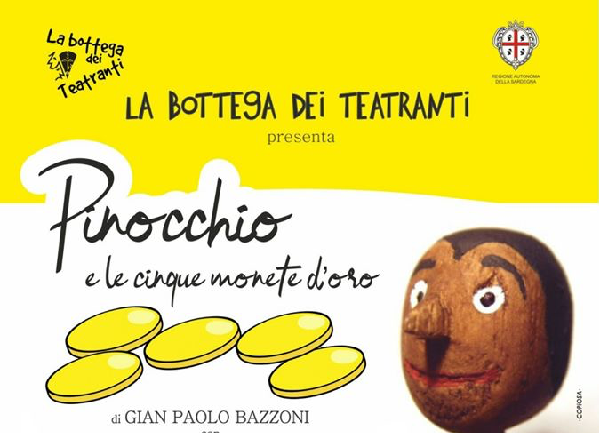  Spazio Hermaea Pirri: Spettacolo Pinocchio e le 5 monete d'oro, bambini Cagliari
