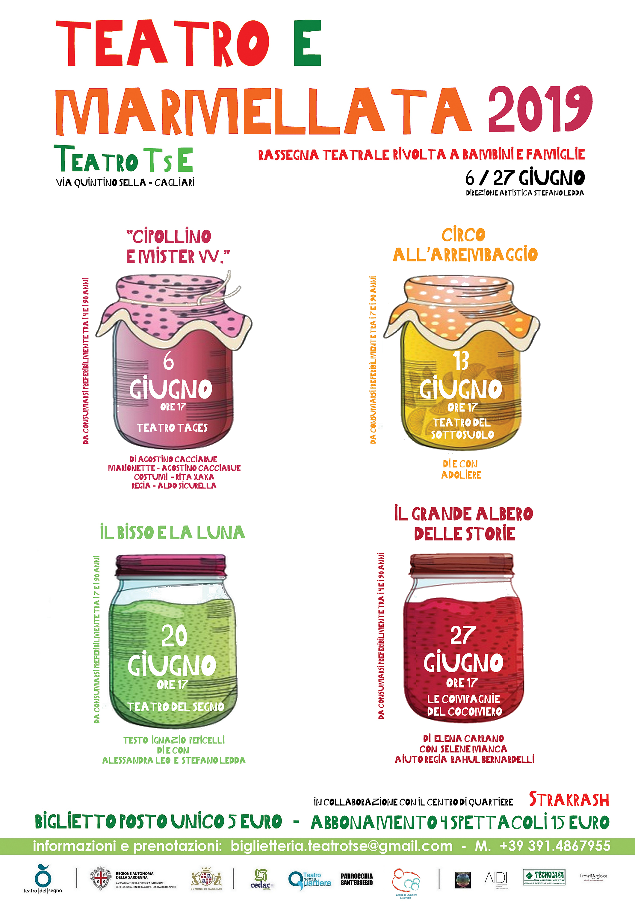 Teatro del Segno: Rassegna "TEATRO E MARMELLATA"